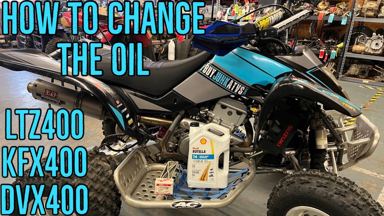 How To Change The Oil on LTZ400 KFX400 DVX400