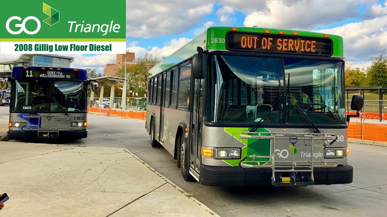 GoTriangle: 2008 Gillig Low Floor on Route ODX