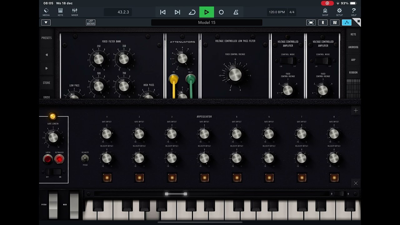 Djed-pillar. 12 channel moog system 15. On cubasis. 2 channel moog bass synth mariana