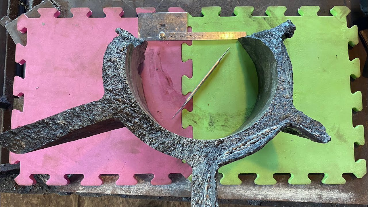 Reparación de una pieza de hierro colado