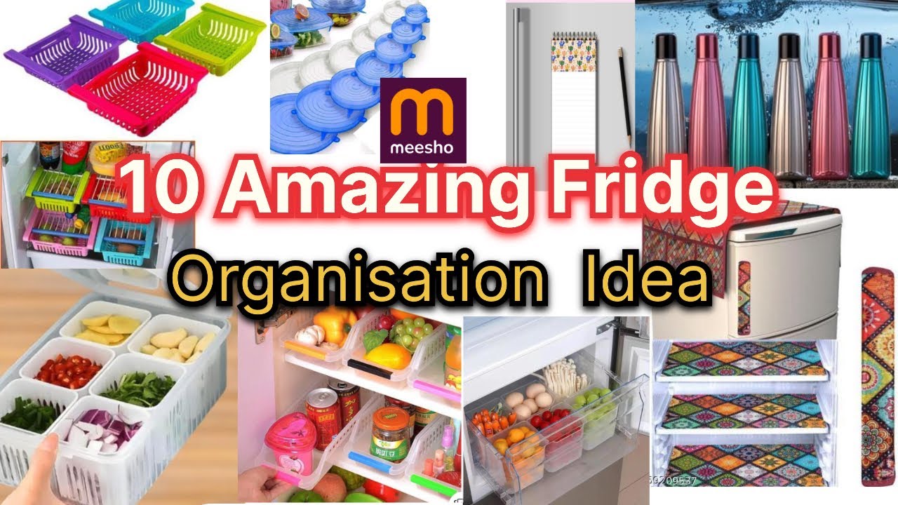 10 Amazing Fridge Organisation Ideas ✨|| Small Fridge Organization Starting ₹ 92 /- || #meeshoapp