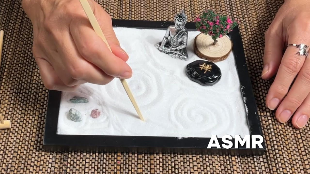 ASMR 🧘🉐 ruhige Zen-Garten Gestaltung | Soft Spoken | German