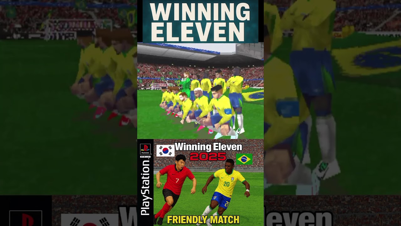 🇰🇷 KOREA x BRASIL 🇧🇷 | Winning Eleven 2025 PS1 | John Kabira IA 🔊 | Call Names Atualizados!