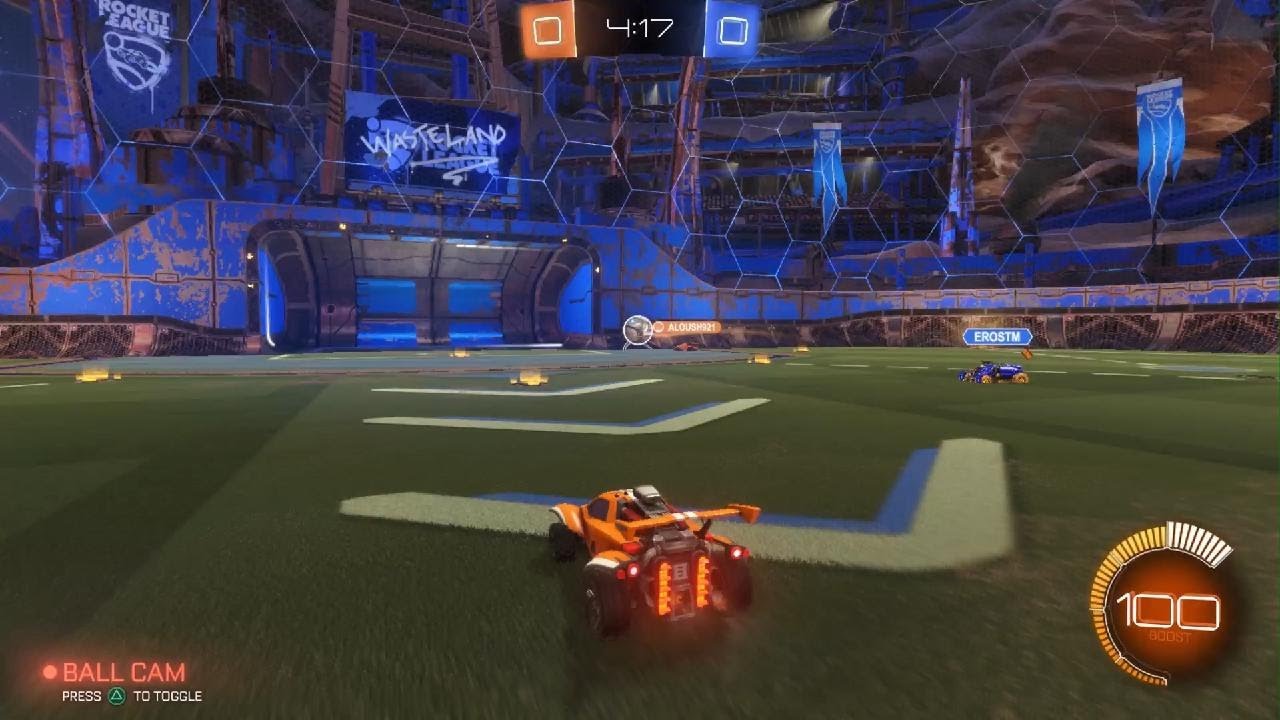 3v3 game play in Rocket League