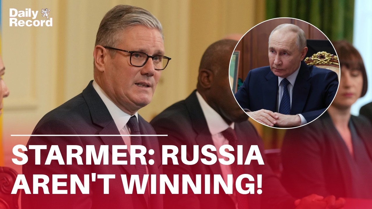 Keir Starmer pays tribute to Ukraine, saying we 'must defeat falsehood that Russia is winning'