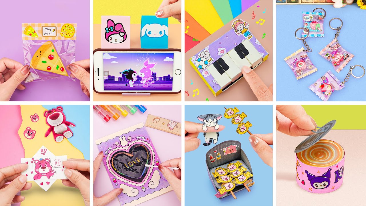 💡 ЛУЧШИЕ идеи для креативных поделок из бумаги и уроки по оригами 💝 Коллекция бумаги KUROMI | Мин...