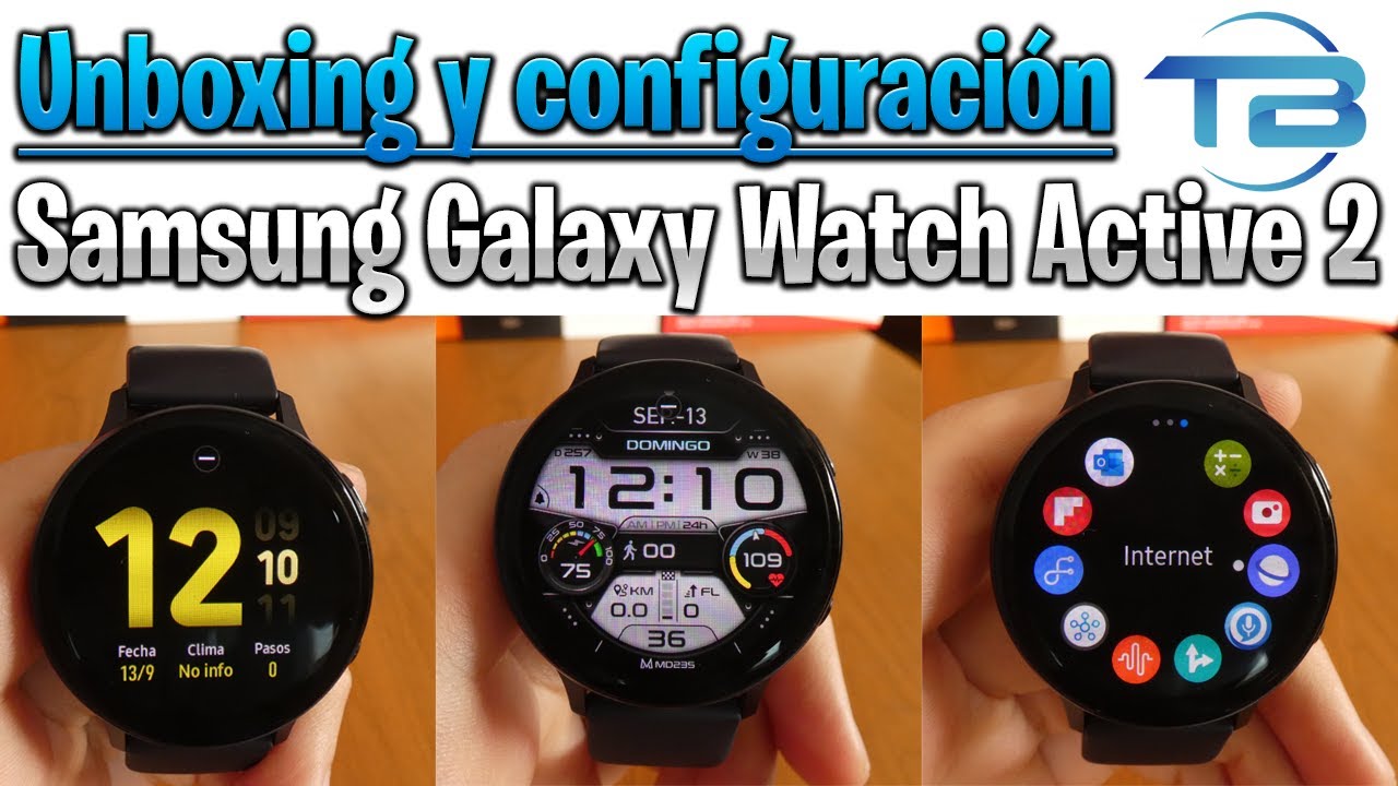 UNBOXING Samsung Galaxy Watch Active 2 2020 ► Característica, conexión, configuración y aplicaciones