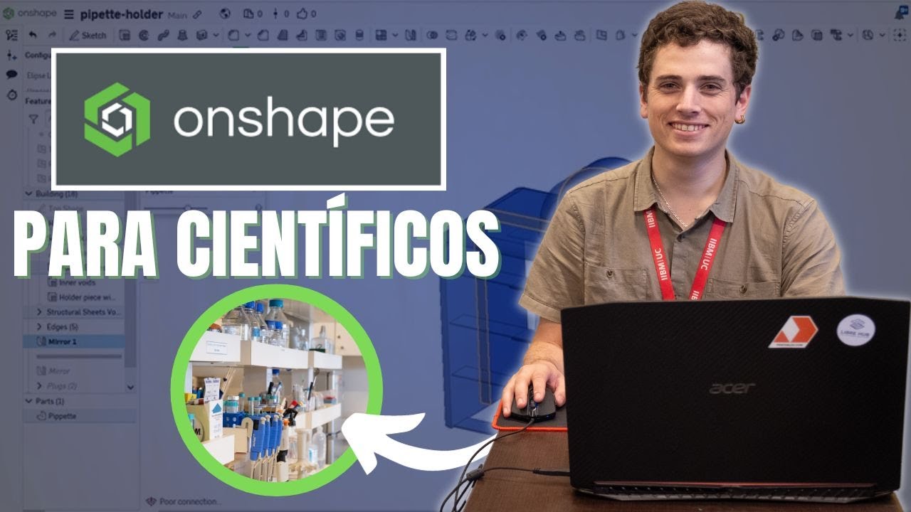 Utiliza OnShape para mejorar tu laboratorio con impresion 3D | Tutorial CAD para principiantes