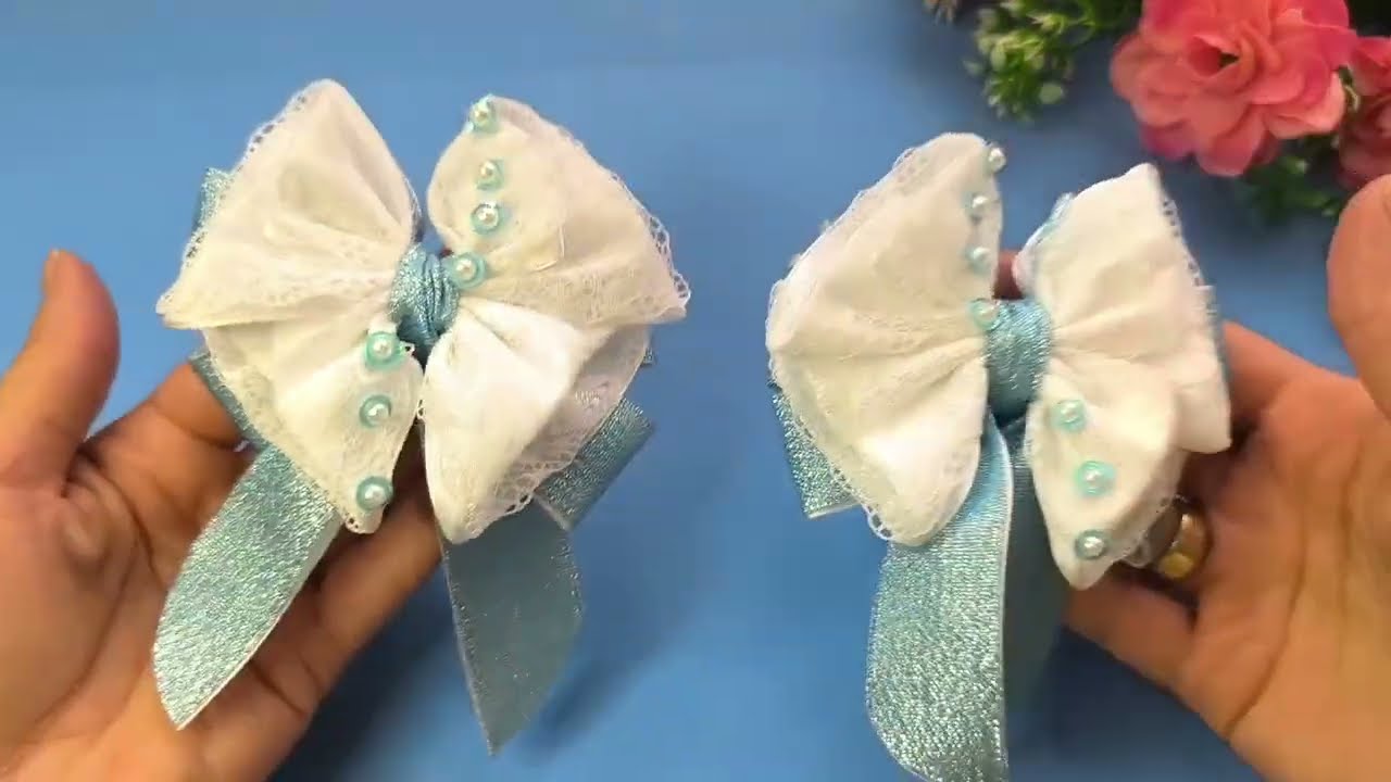 DIY/ MK 🎀 БАНТЫ,НЕЖНОЕ ОЧАРОВАНИЕ /Hair Bows from Ribbons 🎀/Easy Bow Making /  #hairbows 🎀