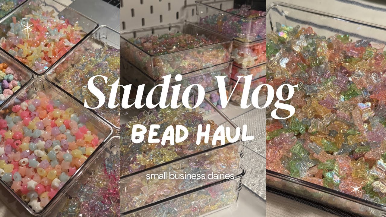 Studio Vlog | Unboxing My Bead Haul Part 2