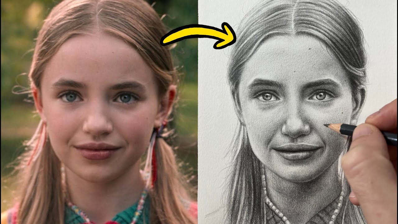 How To Draw Holly from Stranger Things | Loomis Inspired