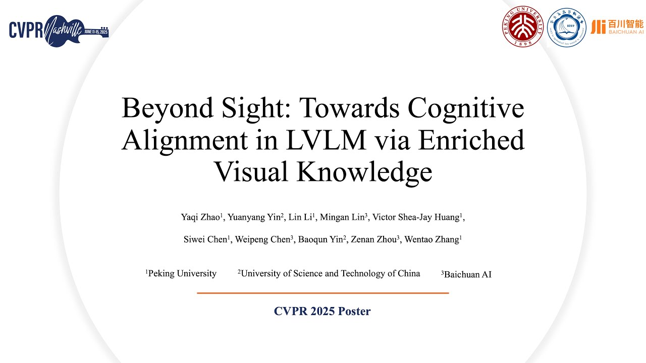 [CVPR 2025] Beyond Sight: Towards Cognitive Alignment in LVLM via Enriched Visual Knowledge