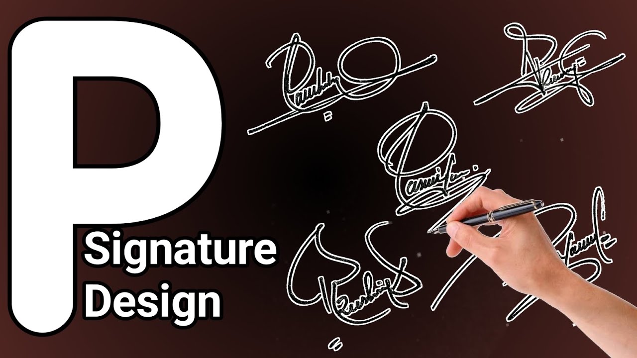 p signature style / p name signature / Best signature for my name #signature #viral  #handwriting