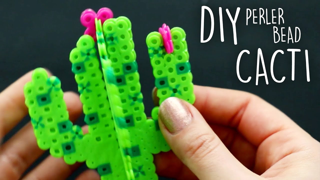 How to Make 3D Perler Bead Cacti & Succulents