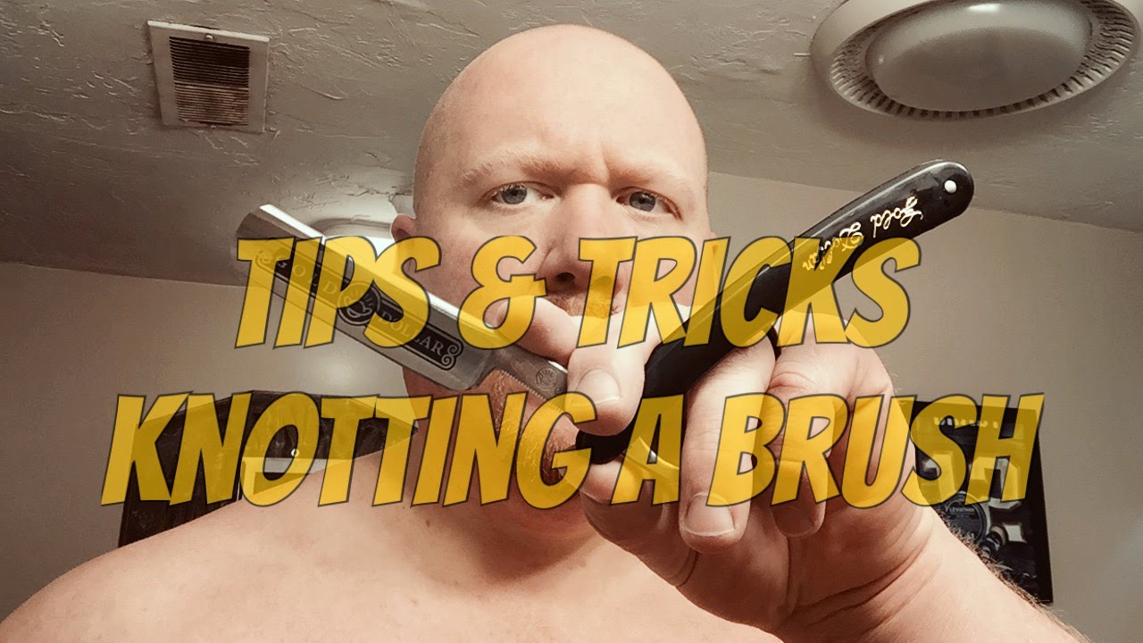 How to set a knot into a brush handle.