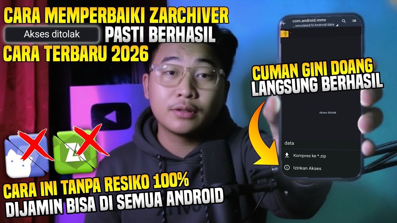 Begini cara mengatasi ZArchiver akses ditolak Terbaru 2026