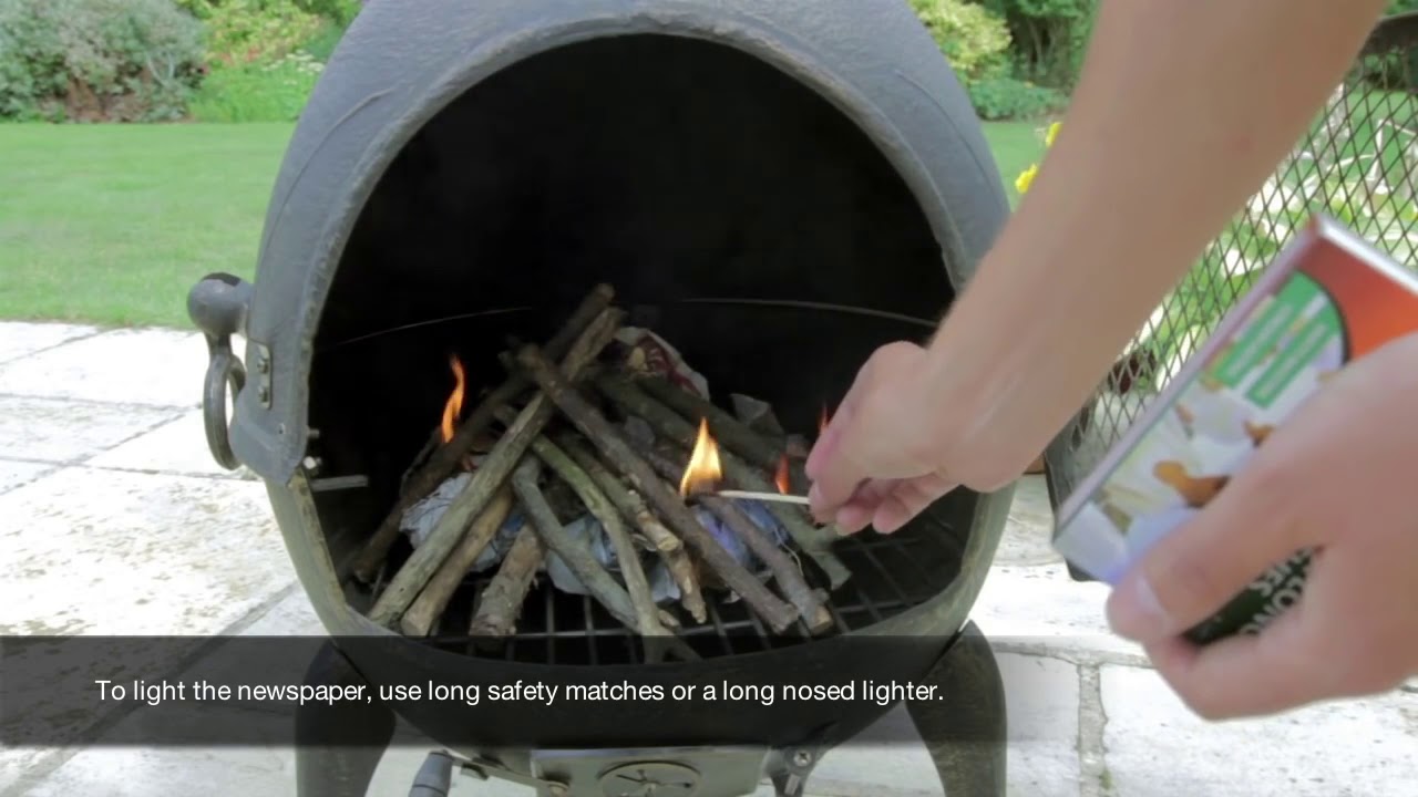 Tuinhaard veilig aansteken - Bekijk een korte instructiefilm -