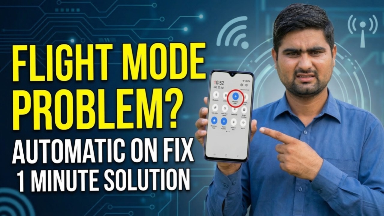 Airplane Mode Automatic On Off Problem Fix | Mobile Me Airplane Mode Khud Ba Khud On Kyun Hota Hai?