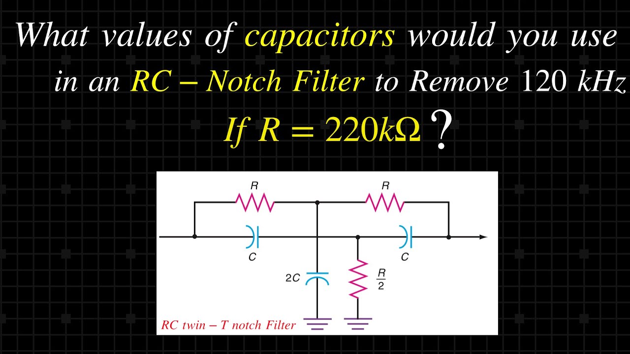 RC twin T Notch Filter || Solved Problem