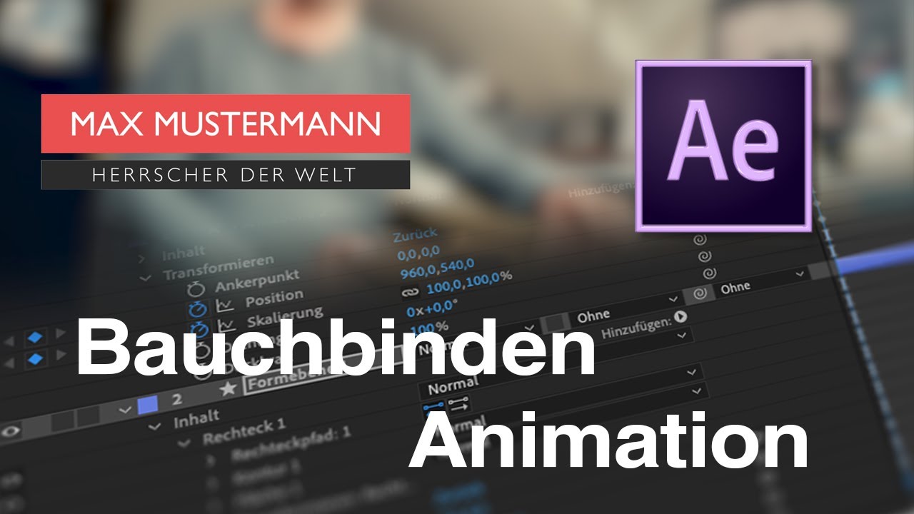 Bauchbinden-Animation in After Effects (Tutorial)