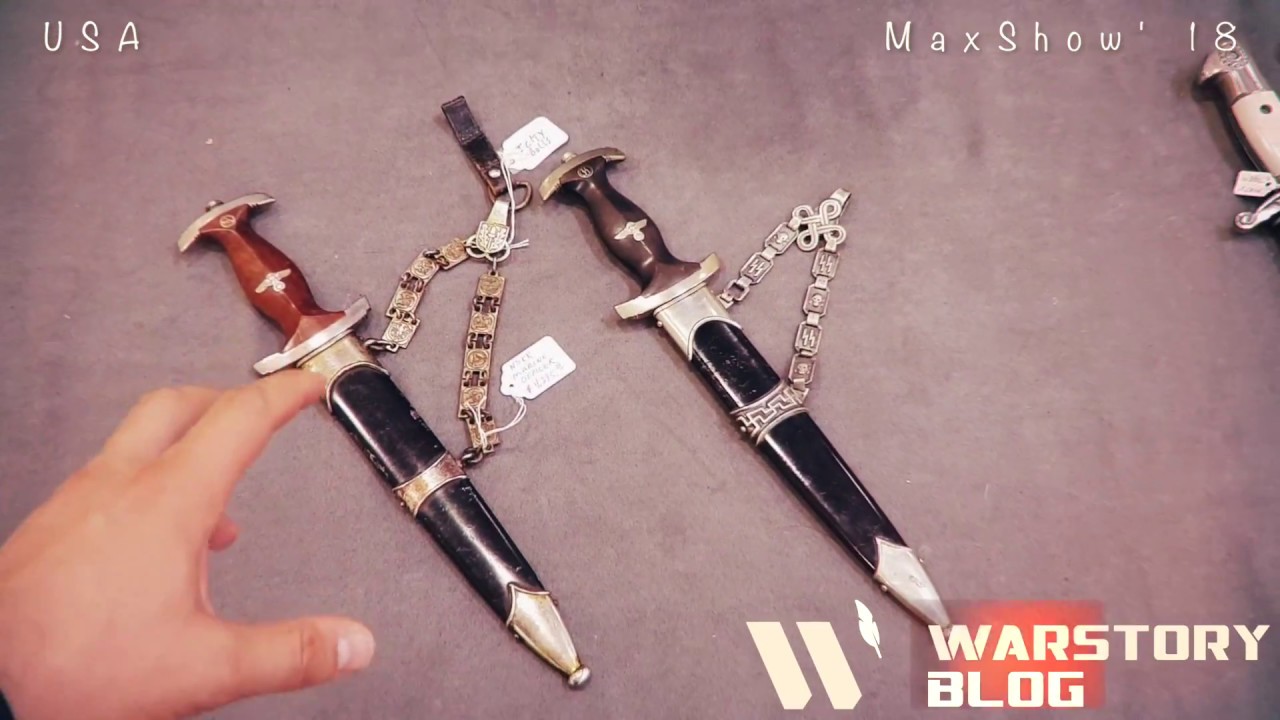SS and gilded NSKK daggers, extremely RARE nazi sword at MaxShow'18