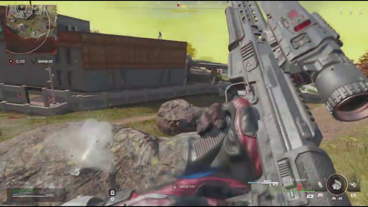 Me trying to win games with random loadout.