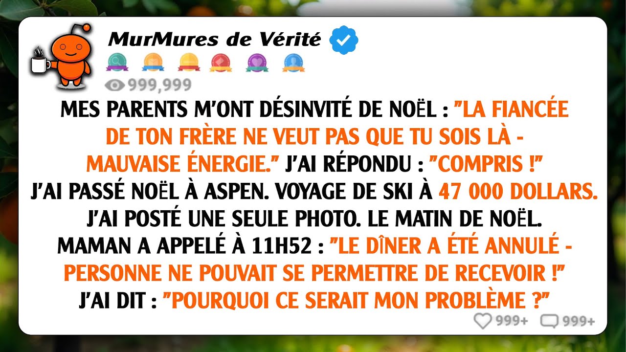 Mes parents m'ont désinvité de Noël : 