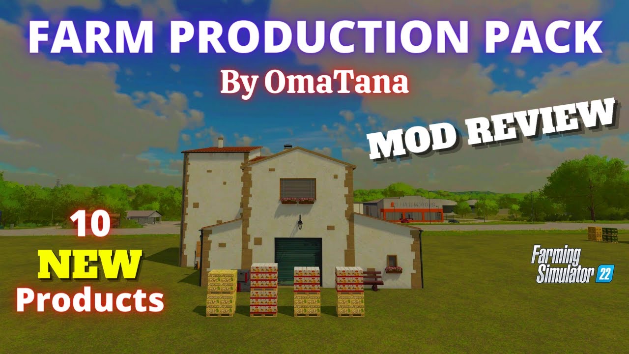FARM PRODUCTION PACK (Mod Review) | FS22 | PS5 | Farming Simulator 22