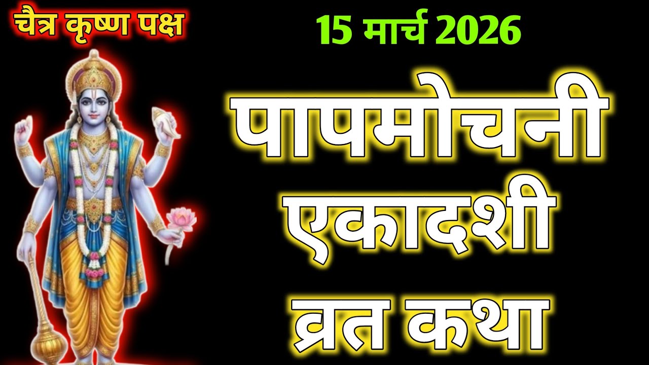 Paap mochini Ekadashi vrat ki katha||एकादशी व्रत कथा||पापमोचनी एकादशी व्रत कथा 2026