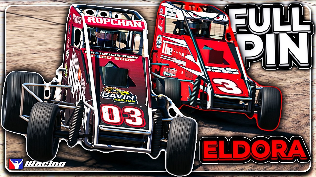 Гонки на мини-болидах по грунтовой трассе Eldora Speedway | iRacing