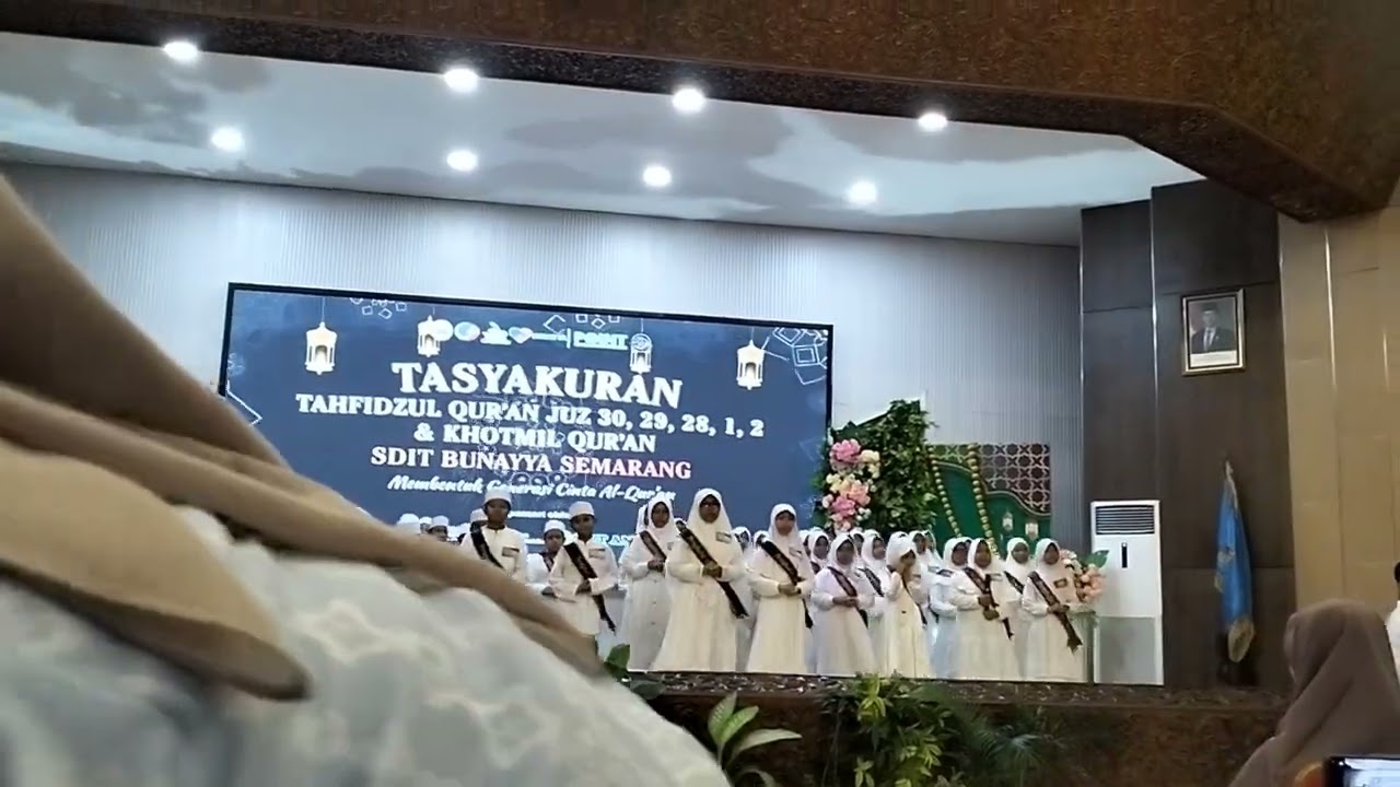 Tasyakuran Tahfidzul Qur'an Jus 29 SDIT Bunayya di Balaikota Semarang. Ahad, 8 Pebruari 2026.