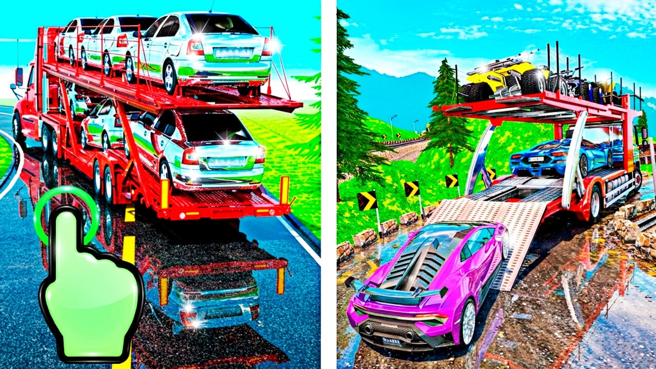 Vehicle Master Simulator - Modern Car Transporter Master 3D Run - All Levels iOS Android GamePlay4