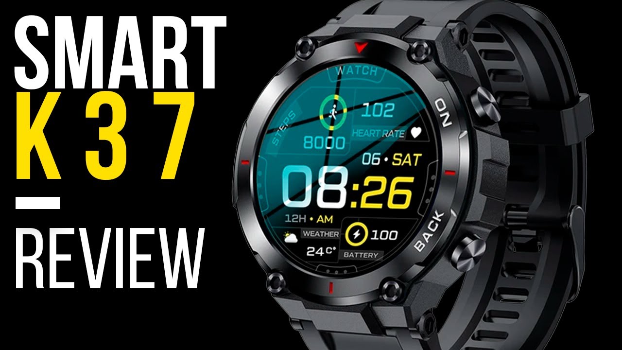 Smartwatch MELANDA K37 Unboxing Review  - Com GPS e MUITO BARATO! Mas vale a pena? É bom?