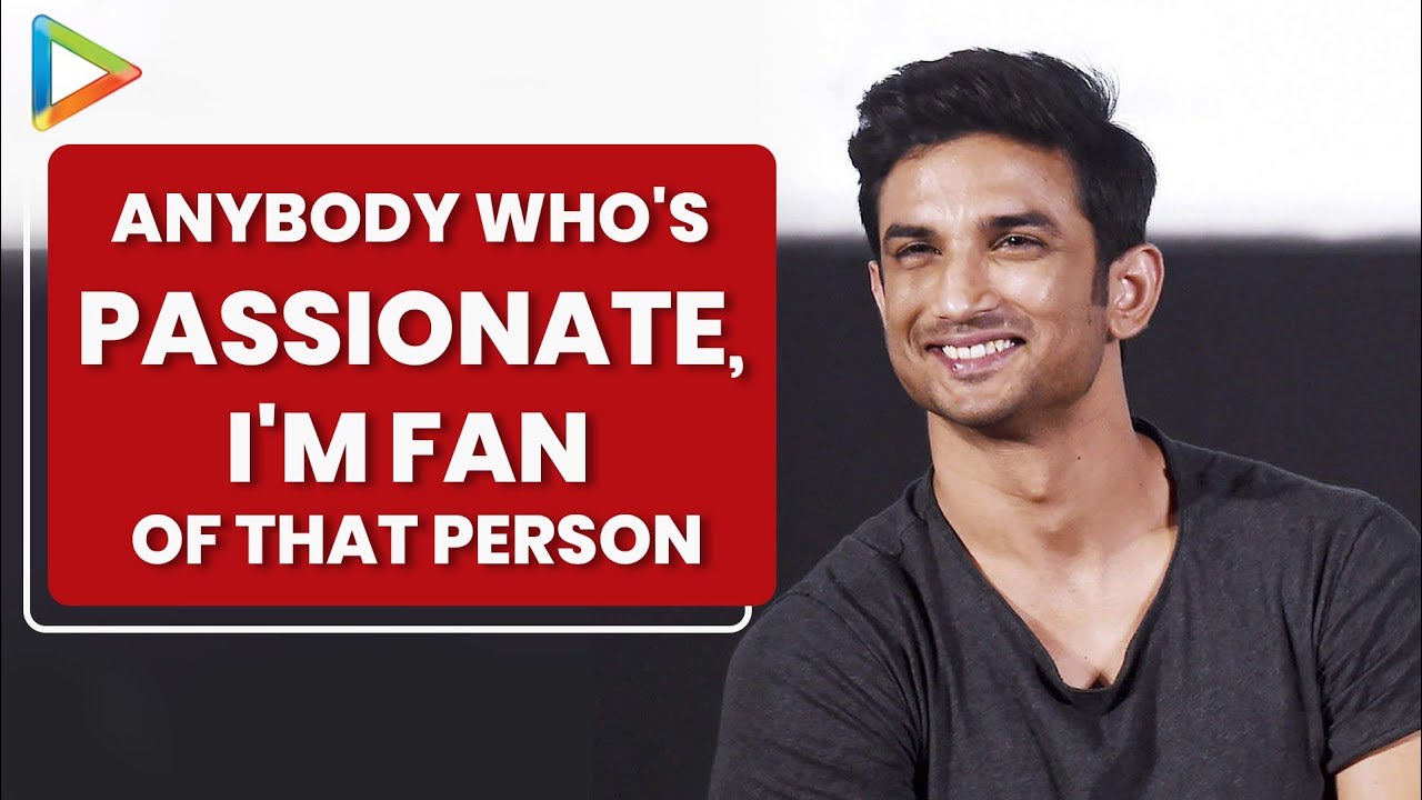 Shah Rukh Khan's PASSION Inspires Me THE MOST | Sushant Singh Rajput
