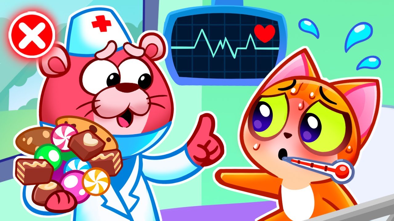 Doctor Health Checkup 👨‍⚕️ Learn About Danger of Sweets 🍬 Good Habits 🩺+ More Stories 😻Purr-Purr