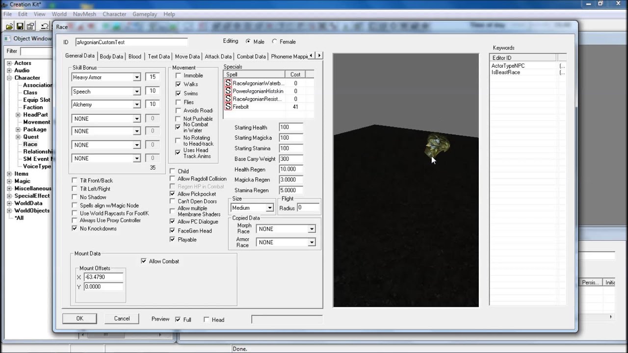 Creation Kit Tutorial 2 - Custom Races!