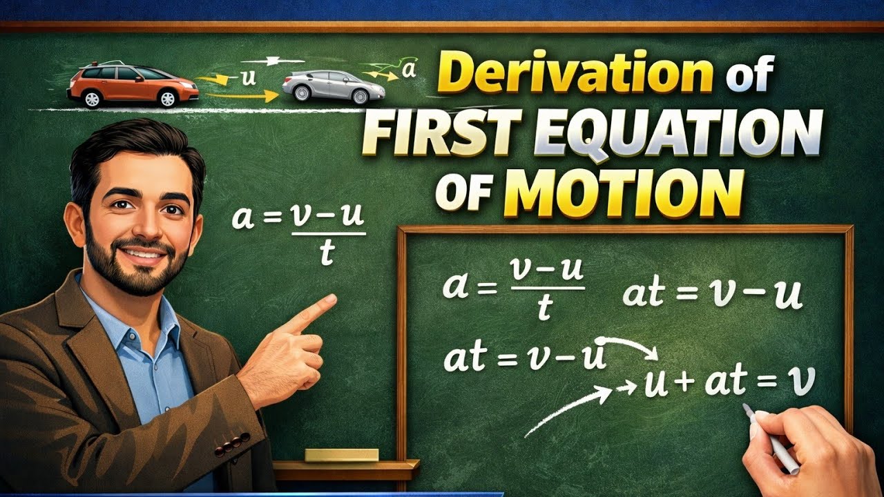 Lec#13 First Equation of Motion derivation (02/05) | Basic Concepts of PHYSICS 