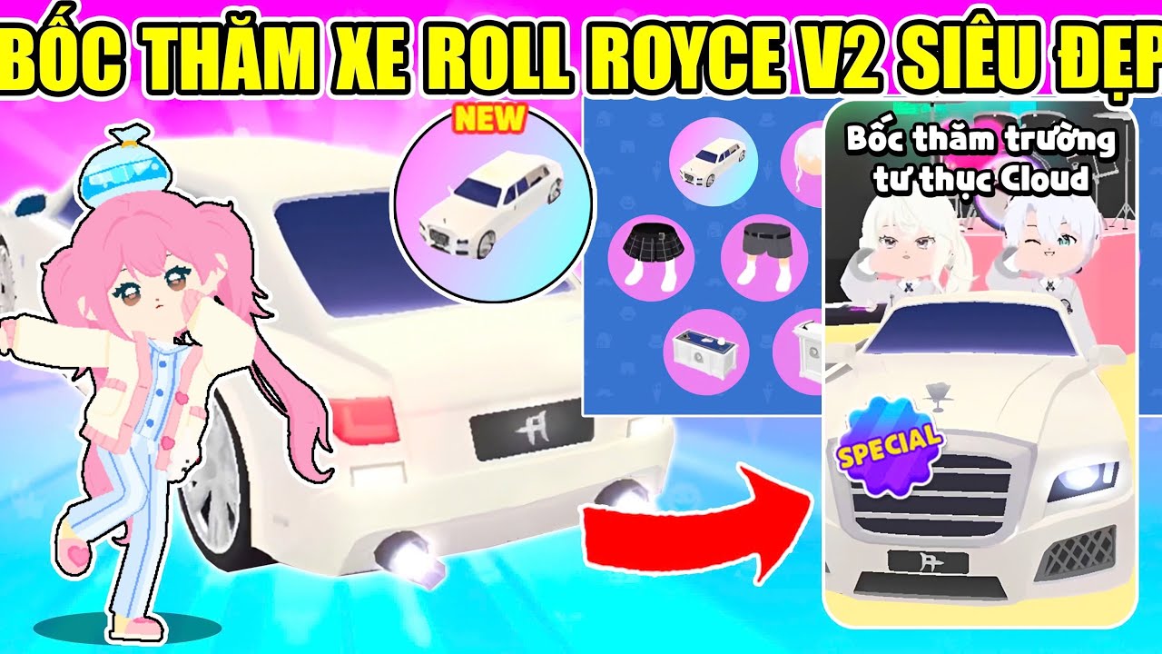 BỐC THĂM XE ROLL ROYCE V2 MỚI SIÊU ĐẸP VÀ TRÒ CHƠI ĐẠO CỤ ÂM NHẠC MỚI | Play Together 