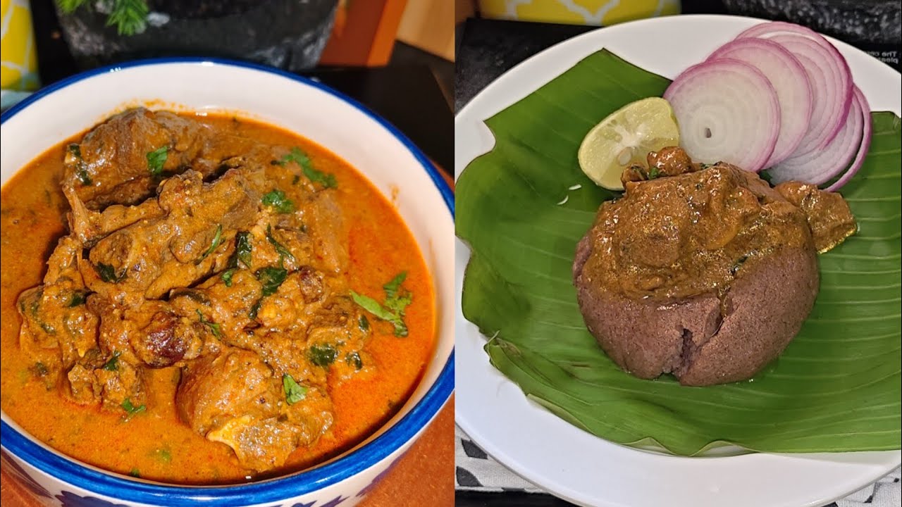 NATU KODI CURRY WITH RAGI SANGATI IN VILLAGE STYLE 