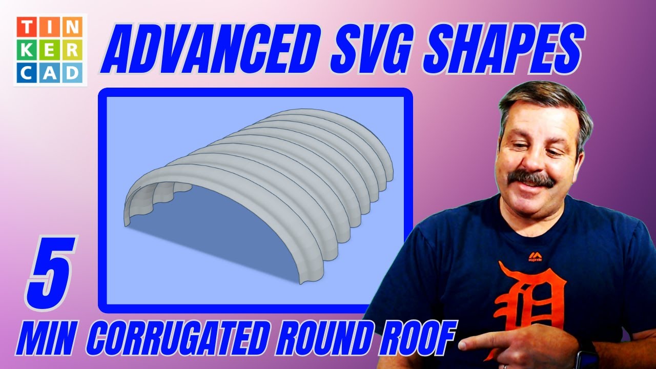 Advanced Tinkercad Shapes Corrugated Round Roof Tips Tricks & More!