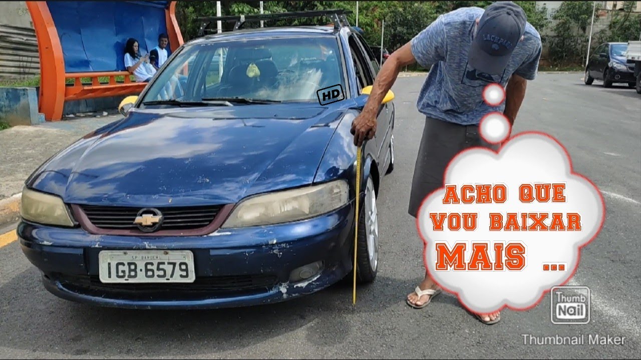 ele cortou as molas do Vectra* será que ficou bom ?*