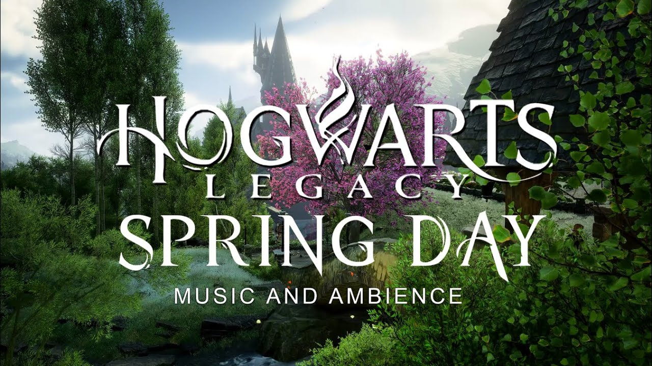 Hogwarts Legacy - Spring Grounds in Hogwarts - Calming Harry Potter Music & Cozy Fall Ambience