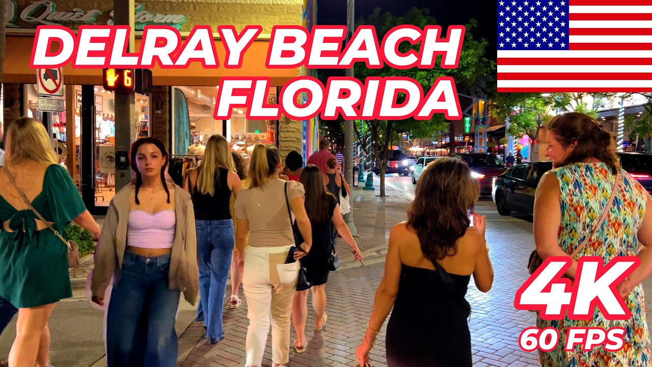 Atlantic Ave Delray Beach: One of The Coolest Street In America 4K