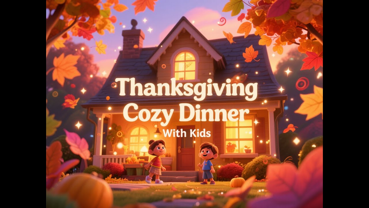 Thanksgiving Dinner Music for Kids | Cozy Family Meal Instrumental Music