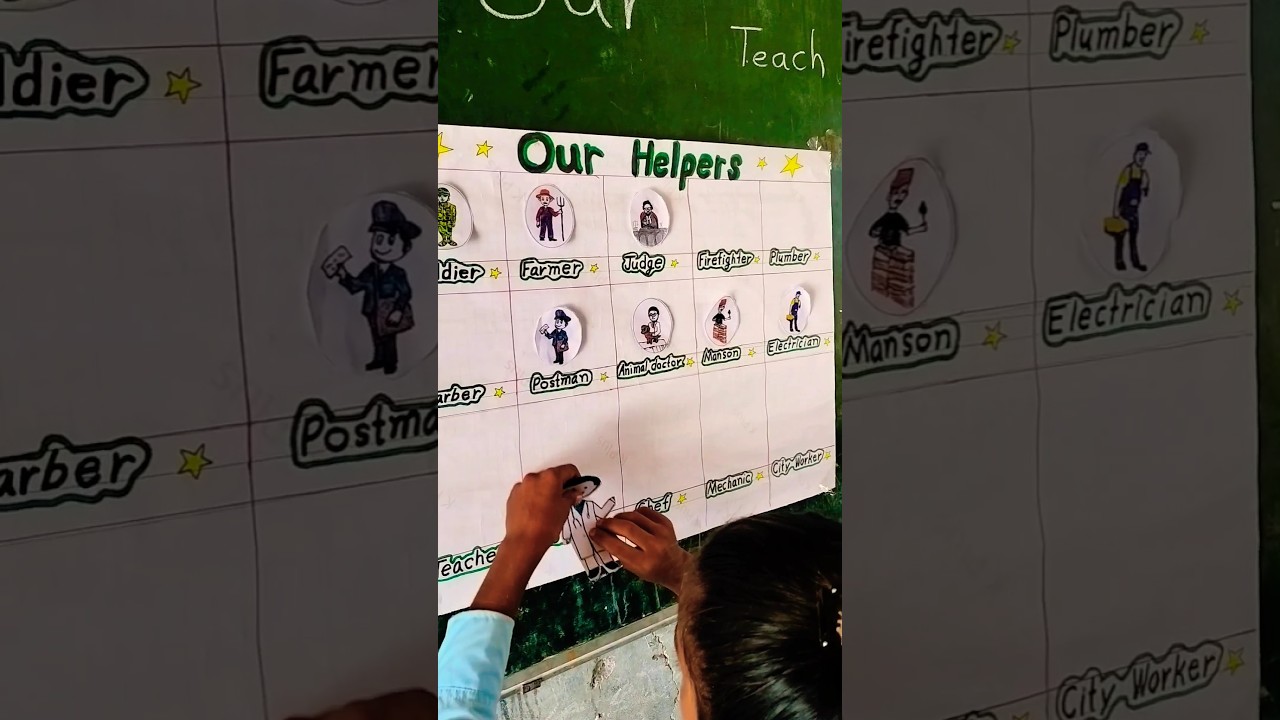 our helpers chart activity #myschool #school #education #english #publiceducation #primaryactivities