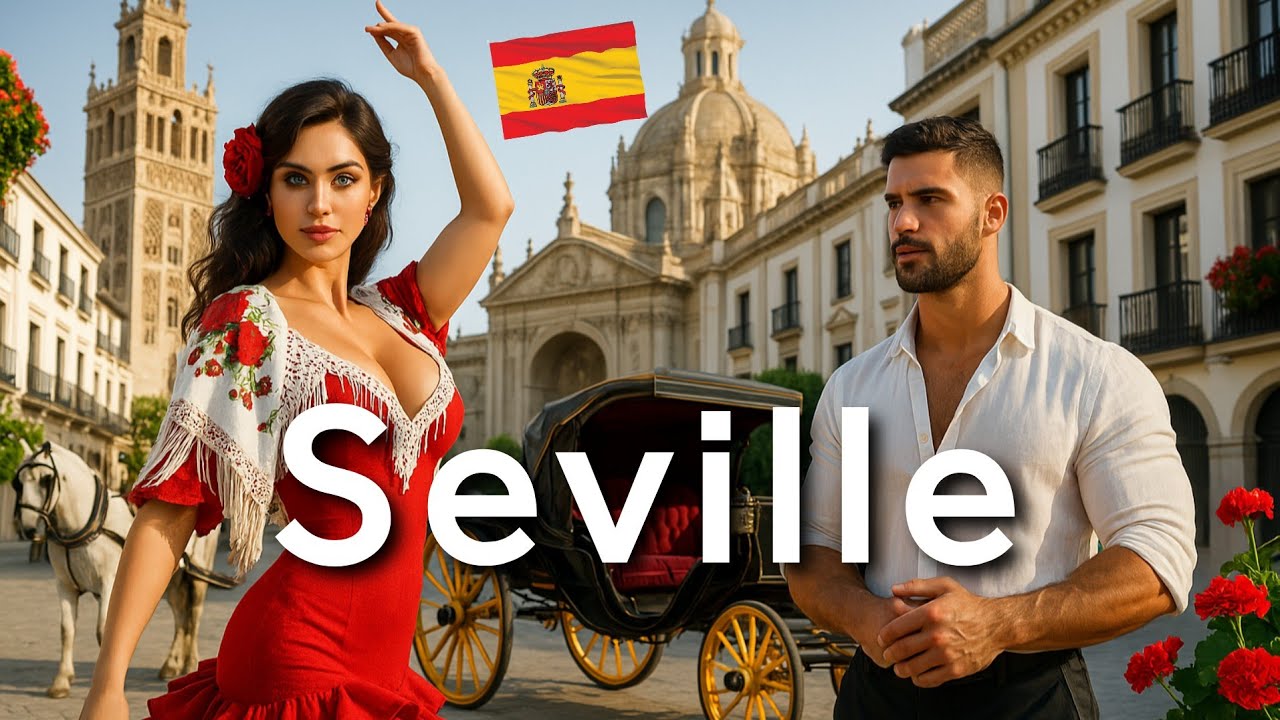 SEVILLE 🇪🇦 Spain - A Walk Through the Most Beautiful City of Andalusia 4K Video