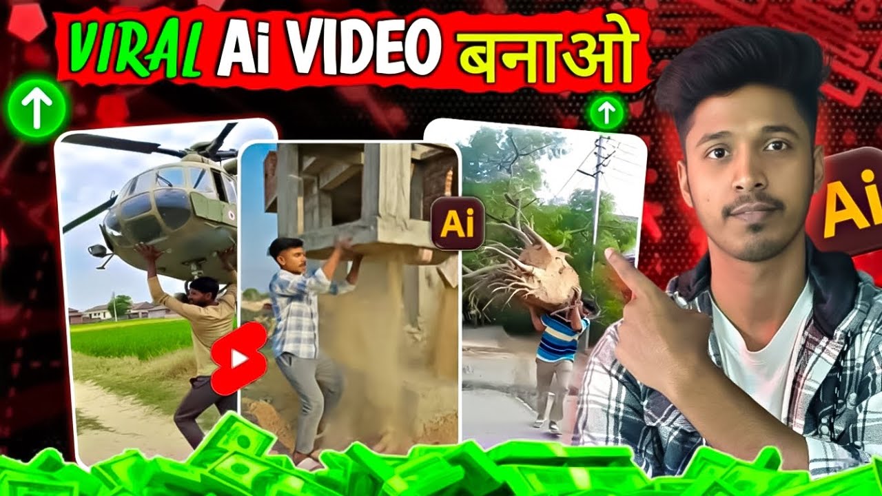 Trending AI video kaise banaye || Ghar,Ped Utha Ke Bhagne Wala Ai Video Kaise Banaye