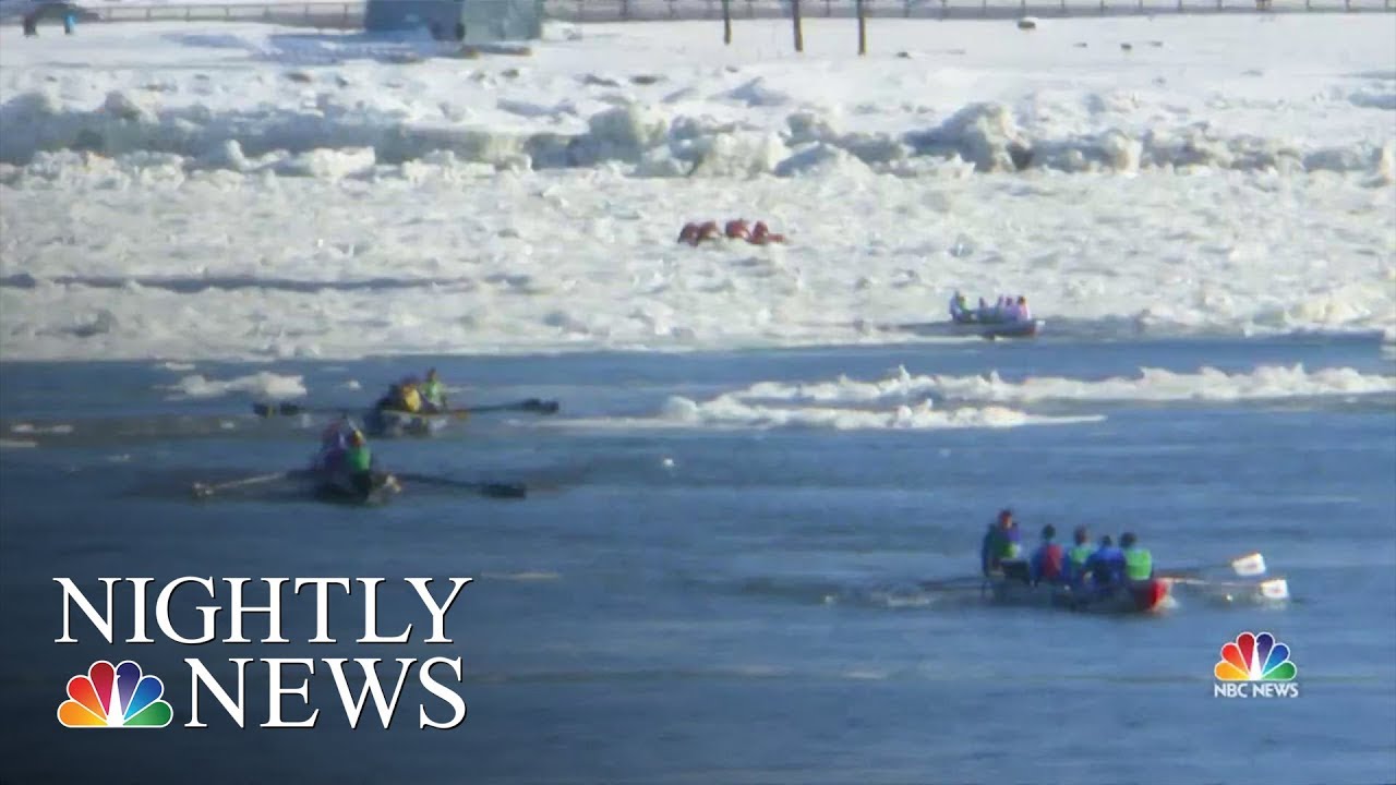 Inside The Wild World Of Ice Canoe Racing At The Quebec Winter Carnival | NBC Nightly News