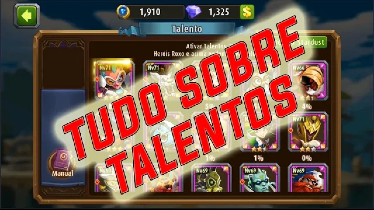 (REPOST) TUDO SOBRE TALENTOS! - MAGIC RUSH HEROES