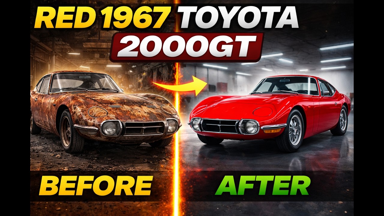 Rare 1967 Toyota 2000GT Japanese Masterpiece Precision ASMR Restoration and Paint Work